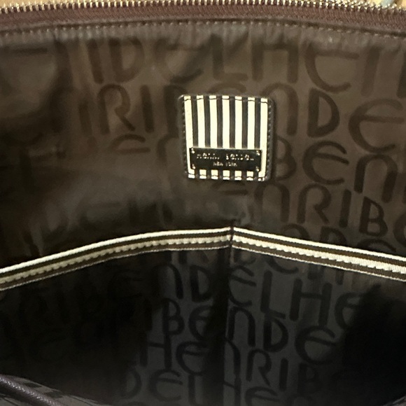 Henri Bendel Rich Brown Leather Briefcase - Picture 5 of 6
